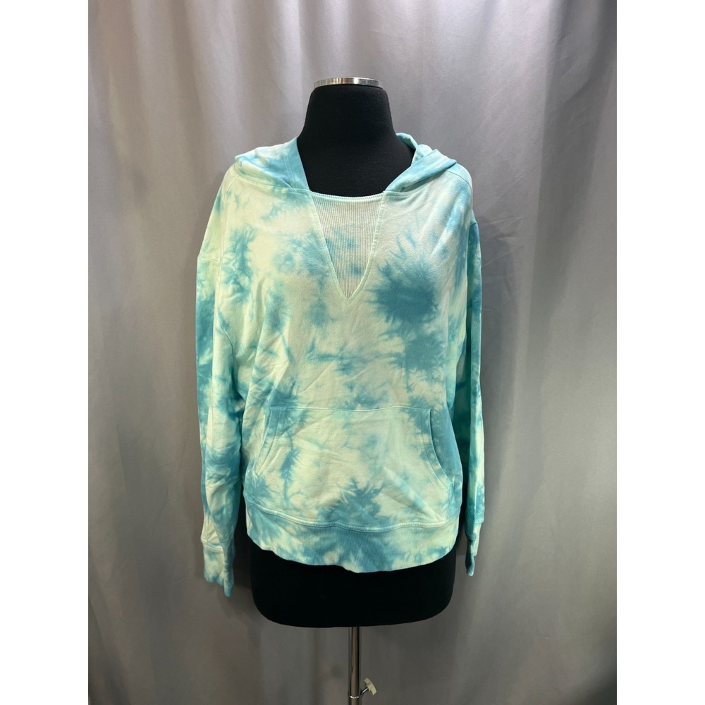 Activ8 Pullover Hoodie Mens Small Multicolor Tie Dye Lightweight Kangaroo Pocket